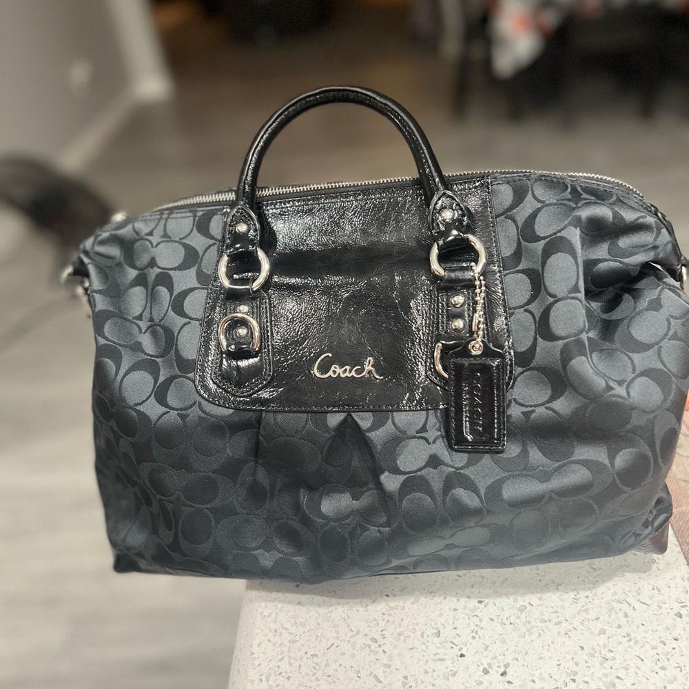 Coach Black Satchel Bag - Picture 10 of 11